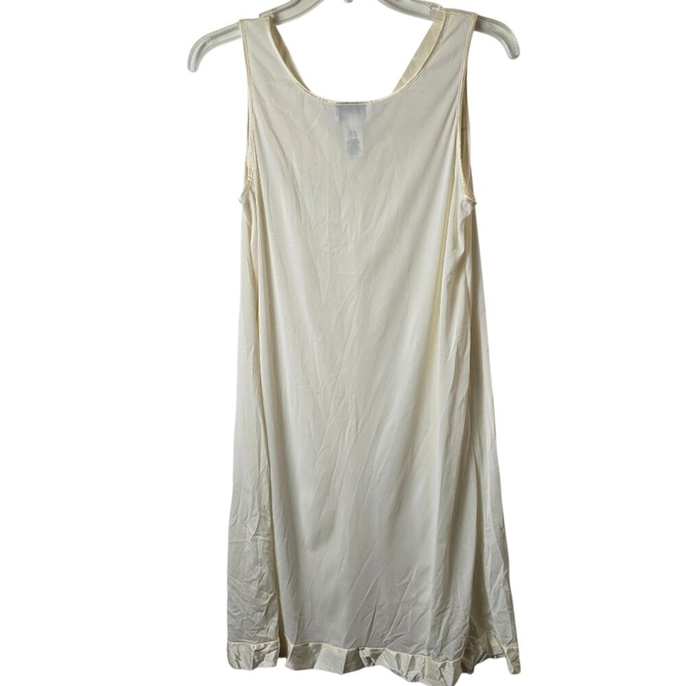 Vintage Vanity Fair Cream Slip Dress Nightgown Loungewear Romantic Feminine S - Picture 4 of 10